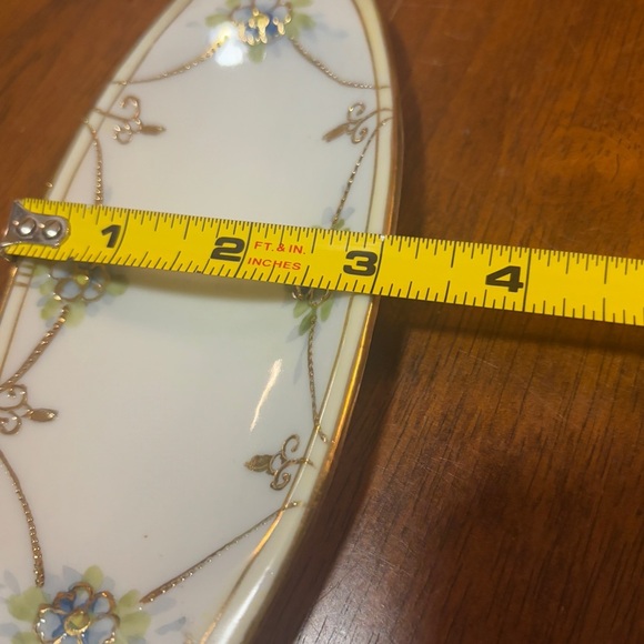 Vintage Porcelain Decorative trinket dish tray vanity - Picture 8 of 15